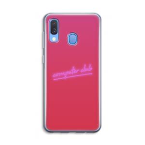 CaseCompany Vice Glow: Samsung Galaxy A40 Transparant Hoesje