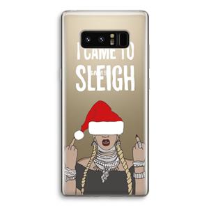 CaseCompany Came To Sleigh: Samsung Galaxy Note 8 Transparant Hoesje