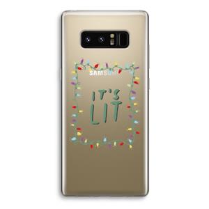 CaseCompany It's Lit: Samsung Galaxy Note 8 Transparant Hoesje