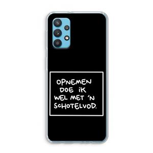 CaseCompany Schotelvod: Samsung Galaxy A32 4G Transparant Hoesje
