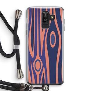 CaseCompany Bast A: Samsung Galaxy J8 (2018) Transparant Hoesje met koord