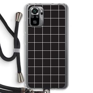 CaseCompany Rooster 2: Xiaomi Redmi Note 10S Transparant Hoesje met koord