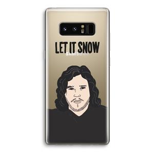 CaseCompany Let It Snow: Samsung Galaxy Note 8 Transparant Hoesje