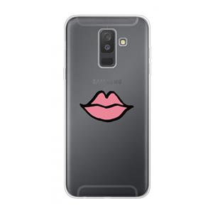 CaseCompany Kusje: Samsung Galaxy A6 Plus (2018) Transparant Hoesje