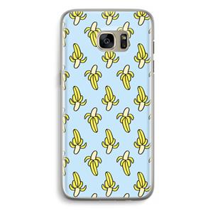 CaseCompany Bananas: Samsung Galaxy S7 Edge Transparant Hoesje