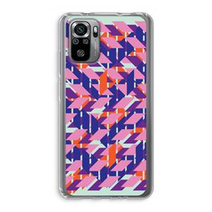 CaseCompany Skew Blush 3: Xiaomi Redmi Note 10S Transparant Hoesje