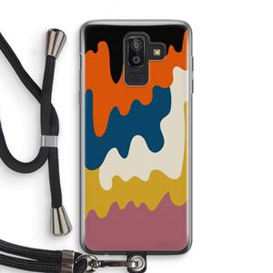 CaseCompany Baar A: Samsung Galaxy J8 (2018) Transparant Hoesje met koord