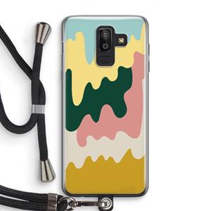 CaseCompany Baar B: Samsung Galaxy J8 (2018) Transparant Hoesje met koord