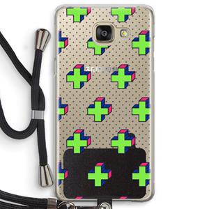 CaseCompany 8-bit N°10: Samsung Galaxy A5 (2016) Transparant Hoesje met koord