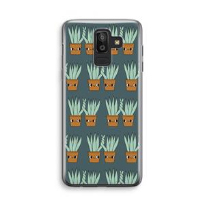 CaseCompany Sansevieria: Samsung Galaxy J8 (2018) Transparant Hoesje