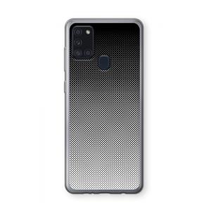 CaseCompany Musketon Halftone: Samsung Galaxy A21s Transparant Hoesje