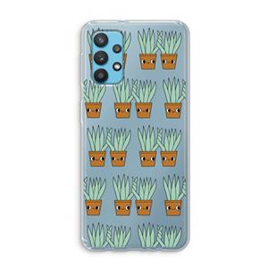 CaseCompany Sansevieria: Samsung Galaxy A32 4G Transparant Hoesje