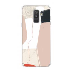 CaseCompany Lava: Samsung Galaxy A6 Plus (2018) Transparant Hoesje