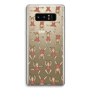 CaseCompany Gymboys: Samsung Galaxy Note 8 Transparant Hoesje