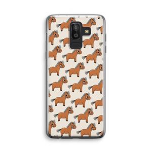 CaseCompany Pony: Samsung Galaxy J8 (2018) Transparant Hoesje