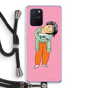 CaseCompany Visknuffel: Samsung Galaxy Note 10 Lite Transparant Hoesje met koord