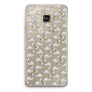CaseCompany Zwanen: Samsung A3 (2017) Transparant Hoesje