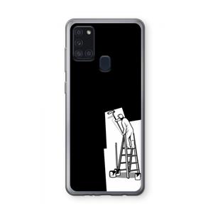CaseCompany Musketon Painter: Samsung Galaxy A21s Transparant Hoesje