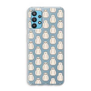 CaseCompany Uilen: Samsung Galaxy A32 4G Transparant Hoesje