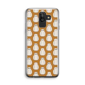 CaseCompany Uilen: Samsung Galaxy J8 (2018) Transparant Hoesje
