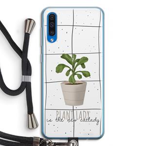 CaseCompany Kamerplant op vensterruit: Samsung Galaxy A50 Transparant Hoesje met koord