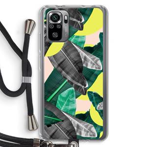 CaseCompany Fantasie jungle: Xiaomi Redmi Note 10S Transparant Hoesje met koord