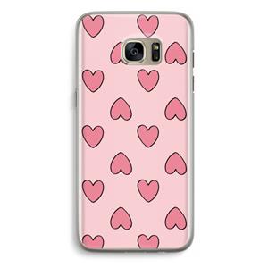 CaseCompany Ondersteboven verliefd: Samsung Galaxy S7 Edge Transparant Hoesje