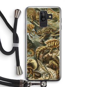 CaseCompany Haeckel Lacertilia: Samsung Galaxy J8 (2018) Transparant Hoesje met koord