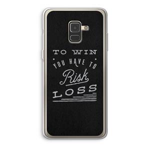 CaseCompany Risk loss: Samsung Galaxy A8 (2018) Transparant Hoesje