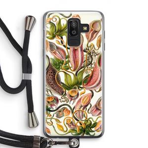 CaseCompany Haeckel Nepenthaceae: Samsung Galaxy J8 (2018) Transparant Hoesje met koord