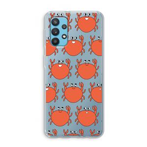 CaseCompany Krab: Samsung Galaxy A32 4G Transparant Hoesje