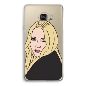 CaseCompany Mary Kate: Samsung A3 (2017) Transparant Hoesje