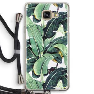 CaseCompany Bananenbladeren: Samsung Galaxy A5 (2016) Transparant Hoesje met koord