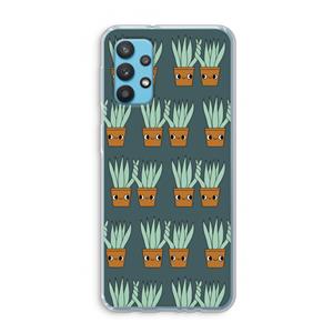 CaseCompany Sansevieria: Samsung Galaxy A32 4G Transparant Hoesje