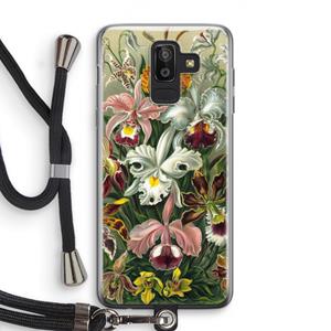 CaseCompany Haeckel Orchidae: Samsung Galaxy J8 (2018) Transparant Hoesje met koord