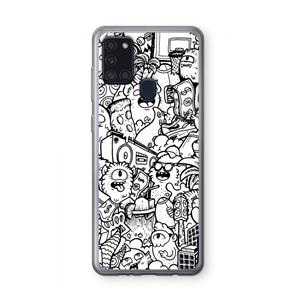 CaseCompany Vexx City #2: Samsung Galaxy A21s Transparant Hoesje