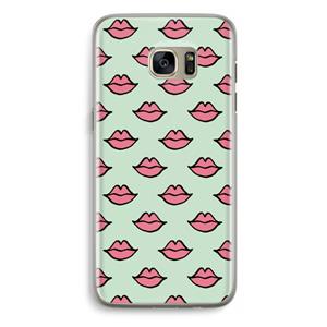 CaseCompany Lipjes: Samsung Galaxy S7 Edge Transparant Hoesje