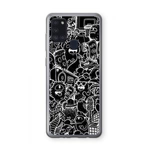 CaseCompany Vexx Black City : Samsung Galaxy A21s Transparant Hoesje