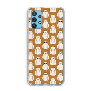 CaseCompany Uilen: Samsung Galaxy A32 4G Transparant Hoesje