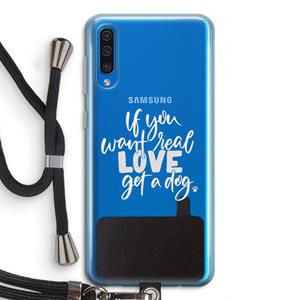 CaseCompany Partner in crime: Samsung Galaxy A50 Transparant Hoesje met koord