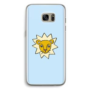 CaseCompany Kleine leeuw: Samsung Galaxy S7 Edge Transparant Hoesje