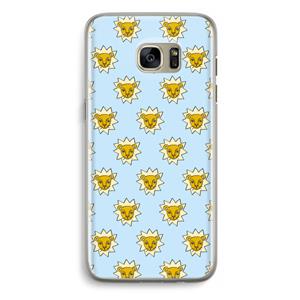 CaseCompany Leeuwenkoppen: Samsung Galaxy S7 Edge Transparant Hoesje