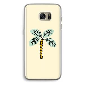 CaseCompany Palmboom: Samsung Galaxy S7 Edge Transparant Hoesje