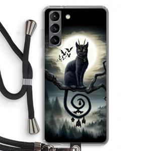 CaseCompany Moonlight Companions: Samsung Galaxy S21 Transparant Hoesje met koord
