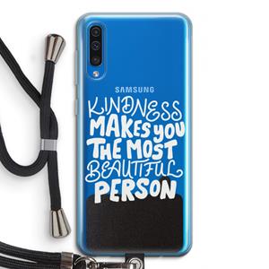 CaseCompany The prettiest: Samsung Galaxy A50 Transparant Hoesje met koord