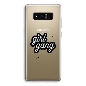 CaseCompany Girl Gang: Samsung Galaxy Note 8 Transparant Hoesje