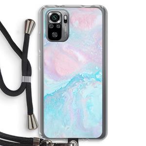 CaseCompany Fantasie pastel: Xiaomi Redmi Note 10S Transparant Hoesje met koord