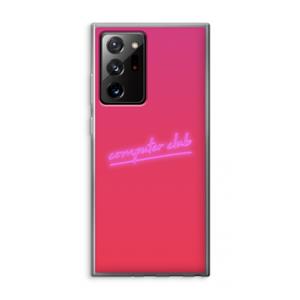 CaseCompany Vice Glow: Samsung Galaxy Note 20 Ultra / Note 20 Ultra 5G Transparant Hoesje