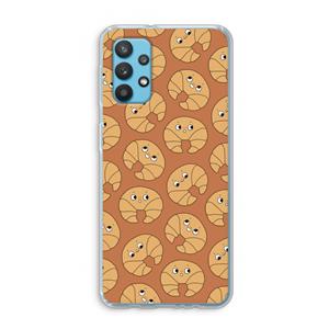 CaseCompany Croissant: Samsung Galaxy A32 4G Transparant Hoesje