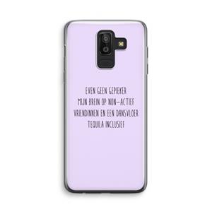 CaseCompany Tequila: Samsung Galaxy J8 (2018) Transparant Hoesje